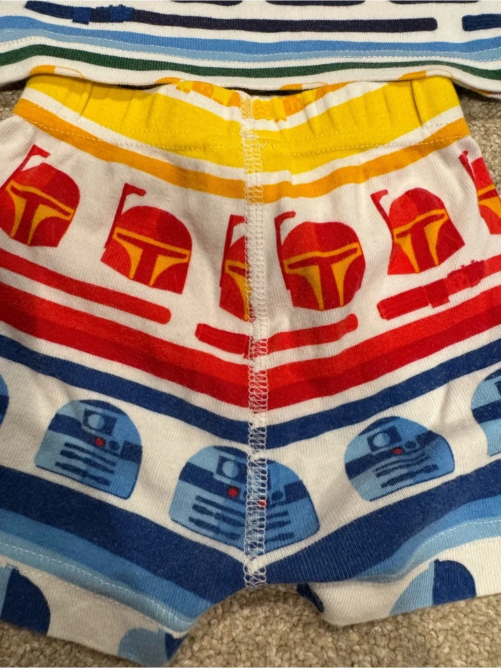 Hanna Andersson Star Wars shorts pajama set Size 2T
